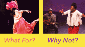 Vienna Carroll & Keith Johnston in What For? Why Not? Festival